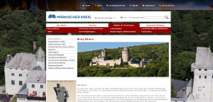 Ausflugsziel Burg Altena auf dem Bergsporn des Klusenberges Ausflugsziel Burg Altena auf dem Bergsporn des Klusenberges