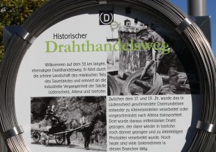 Drahtwanderweg-Hinweistafel drahtw1